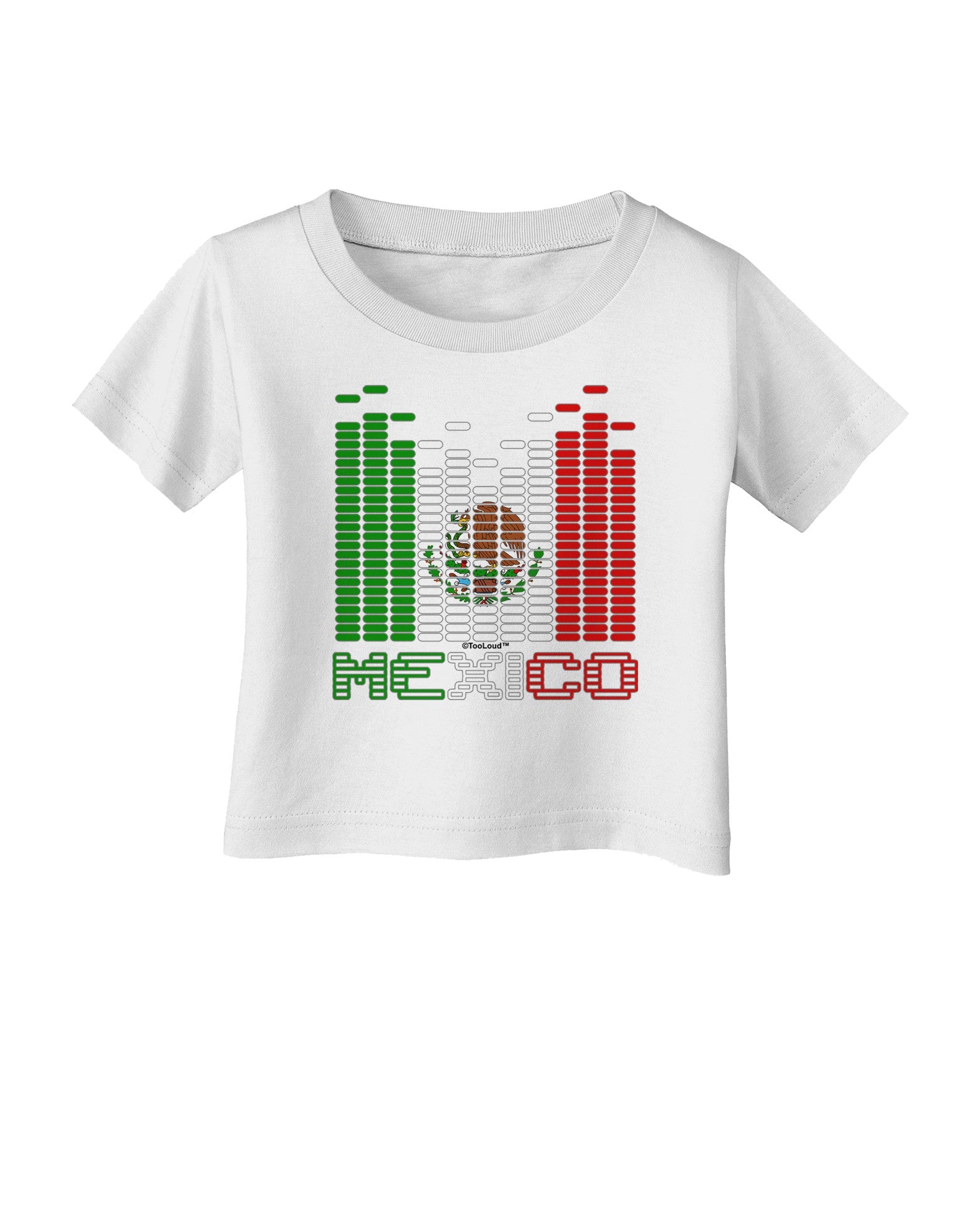 Mexican Flag Levels - Cinco De Mayo Text Infant T-Shirt-Infant T-Shirt-TooLoud-White-06-Months-Davson Sales