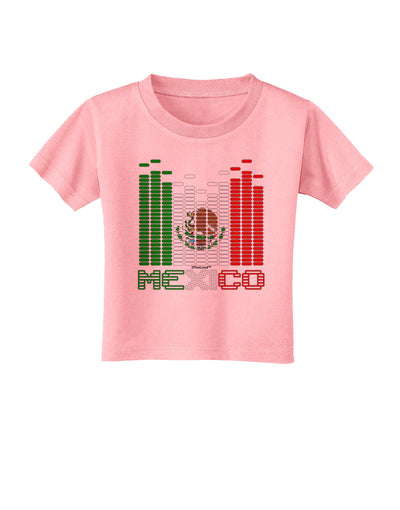 Mexican Flag Levels - Cinco De Mayo Text Toddler T-Shirt-Toddler T-Shirt-TooLoud-Candy-Pink-2T-Davson Sales