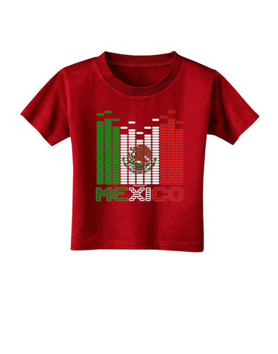 Mexican Flag Levels - Cinco De Mayo Text Toddler T-Shirt Dark-Toddler T-Shirt-TooLoud-Red-2T-Davson Sales