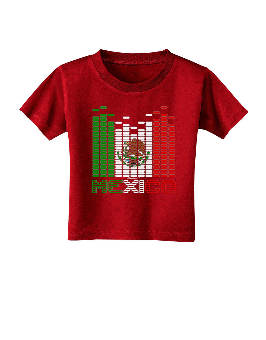 Mexican Flag Levels - Cinco De Mayo Text Toddler T-Shirt Dark-Toddler T-Shirt-TooLoud-Black-2T-Davson Sales