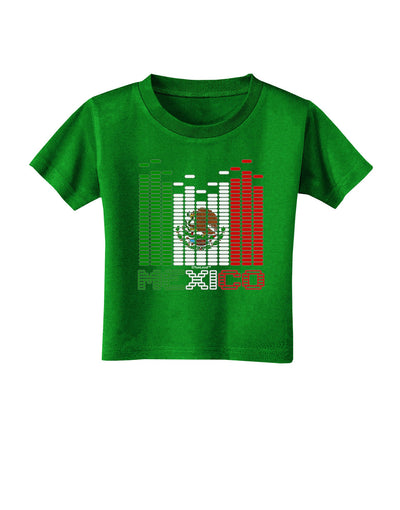 Mexican Flag Levels - Cinco De Mayo Text Toddler T-Shirt Dark-Toddler T-Shirt-TooLoud-Clover-Green-2T-Davson Sales