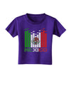 Mexican Flag Levels - Cinco De Mayo Text Toddler T-Shirt Dark-Toddler T-Shirt-TooLoud-Purple-2T-Davson Sales