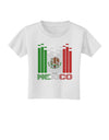 Mexican Flag Levels - Cinco De Mayo Text Toddler T-Shirt-Toddler T-Shirt-TooLoud-White-2T-Davson Sales