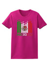 Mexican Flag Levels - Cinco De Mayo Text Womens Dark T-Shirt-TooLoud-Hot-Pink-Small-Davson Sales