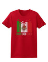 Mexican Flag Levels - Cinco De Mayo Text Womens Dark T-Shirt-TooLoud-Red-X-Small-Davson Sales