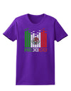 Mexican Flag Levels - Cinco De Mayo Text Womens Dark T-Shirt-TooLoud-Purple-X-Small-Davson Sales