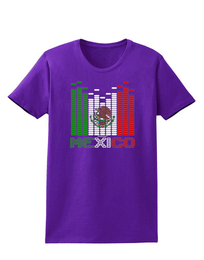 Mexican Flag Levels - Cinco De Mayo Text Womens Dark T-Shirt-TooLoud-Purple-X-Small-Davson Sales