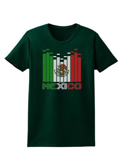 Mexican Flag Levels - Cinco De Mayo Text Womens Dark T-Shirt-TooLoud-Forest-Green-Small-Davson Sales