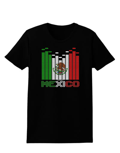 Mexican Flag Levels - Cinco De Mayo Text Womens Dark T-Shirt-TooLoud-Black-X-Small-Davson Sales