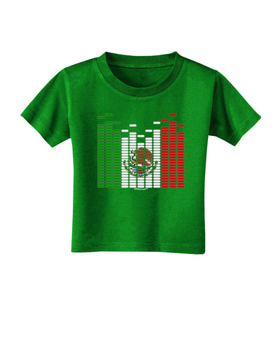 Mexican Flag Levels - Cinco De Mayo Toddler T-Shirt Dark-Toddler T-Shirt-TooLoud-Clover-Green-2T-Davson Sales