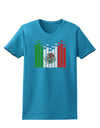 Mexican Flag Levels - Cinco De Mayo Womens Dark T-Shirt-TooLoud-Turquoise-X-Small-Davson Sales