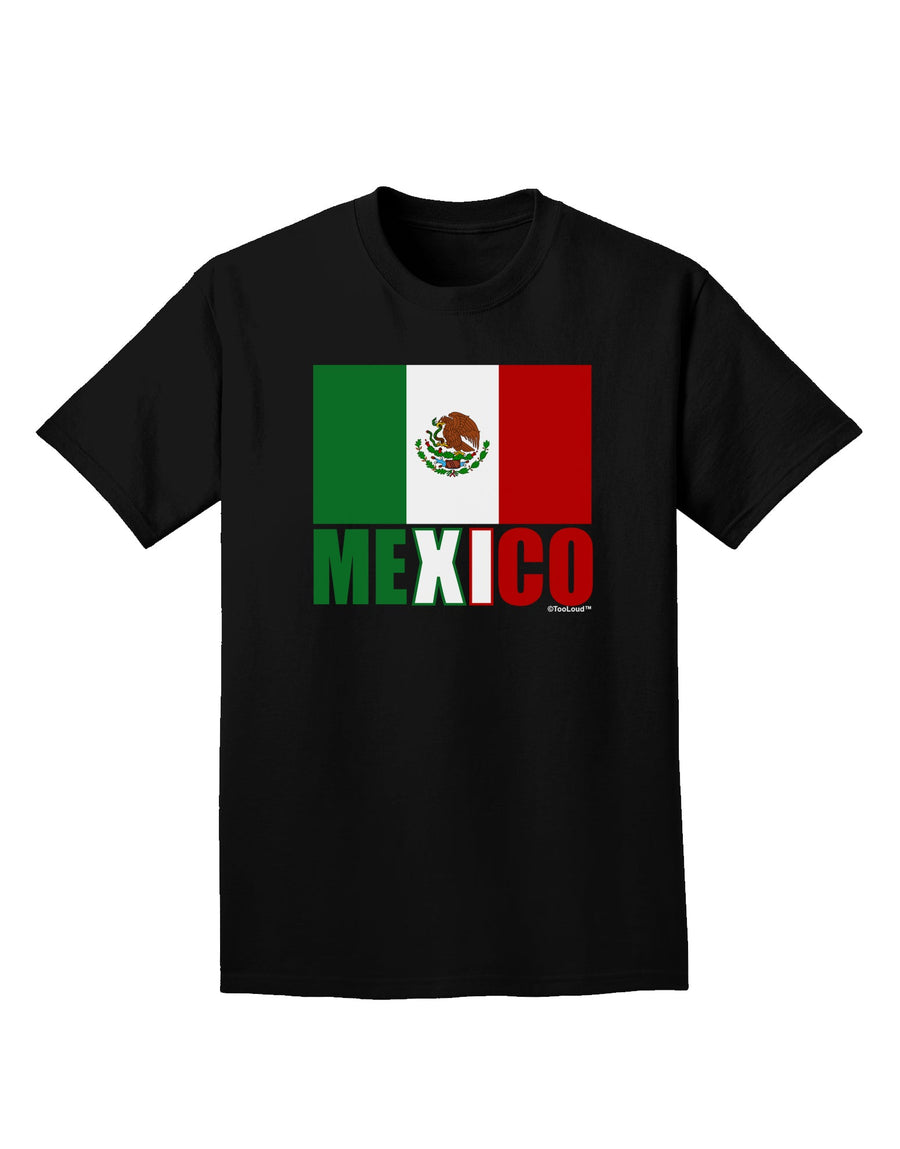 Mexican Flag - Mexico Text Adult Dark T-Shirt by TooLoud-Mens T-Shirt-TooLoud-Purple-Small-Davson Sales