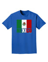 Mexican Flag - Mexico Text Adult Dark T-Shirt by TooLoud-Mens T-Shirt-TooLoud-Royal-Blue-Small-Davson Sales