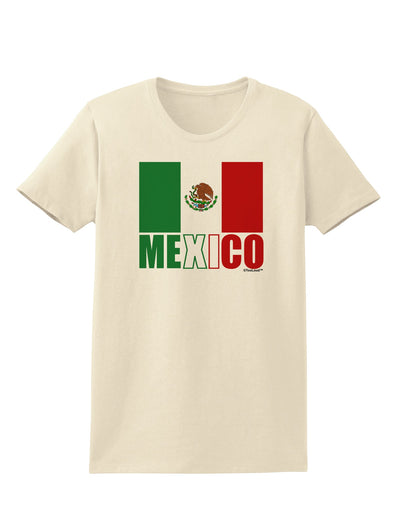 Mexican Flag - Mexico Text Womens T-Shirt by TooLoud-Womens T-Shirt-TooLoud-Natural-X-Small-Davson Sales