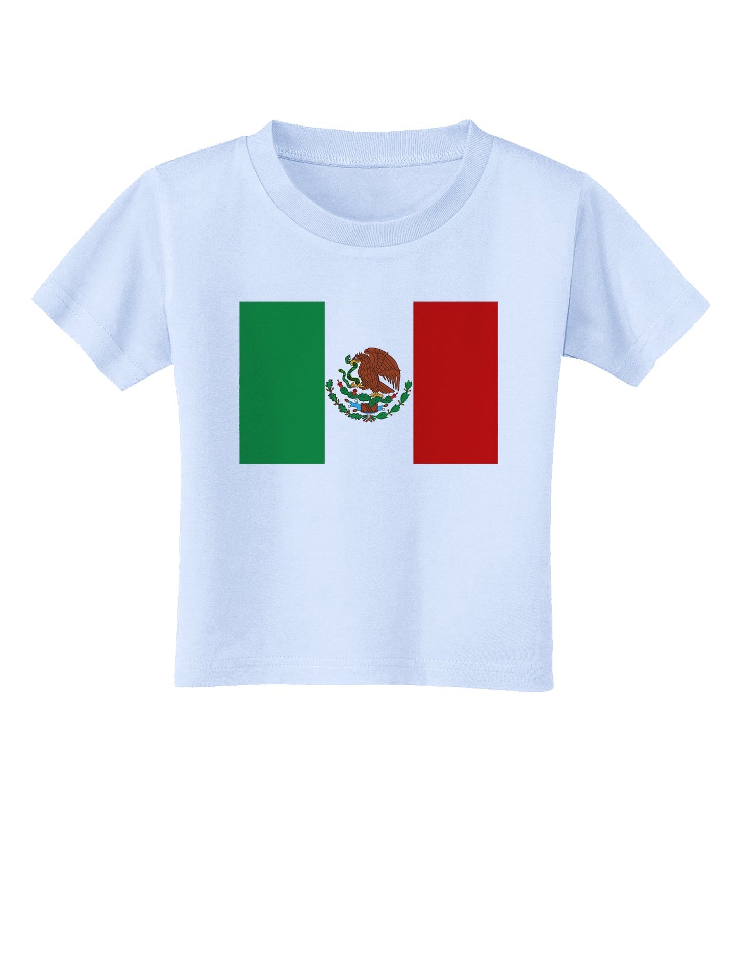 Mexican Flag Toddler T-Shirt-Toddler T-Shirt-TooLoud-Light-Blue-2T-Davson Sales