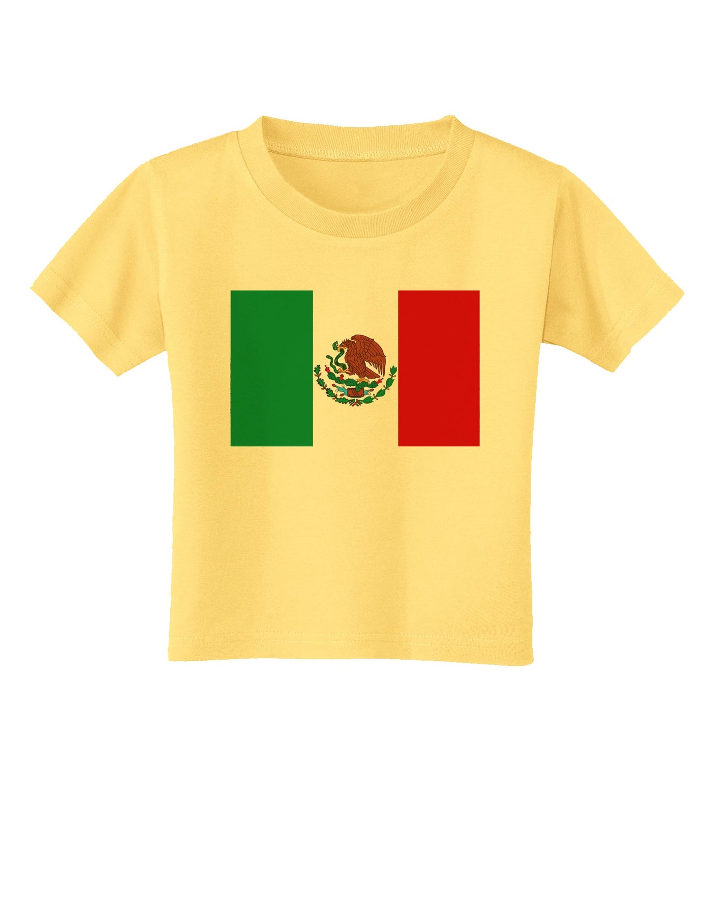 Mexican Flag Toddler T-Shirt-Toddler T-Shirt-TooLoud-Daffodil-Yellow-2T-Davson Sales