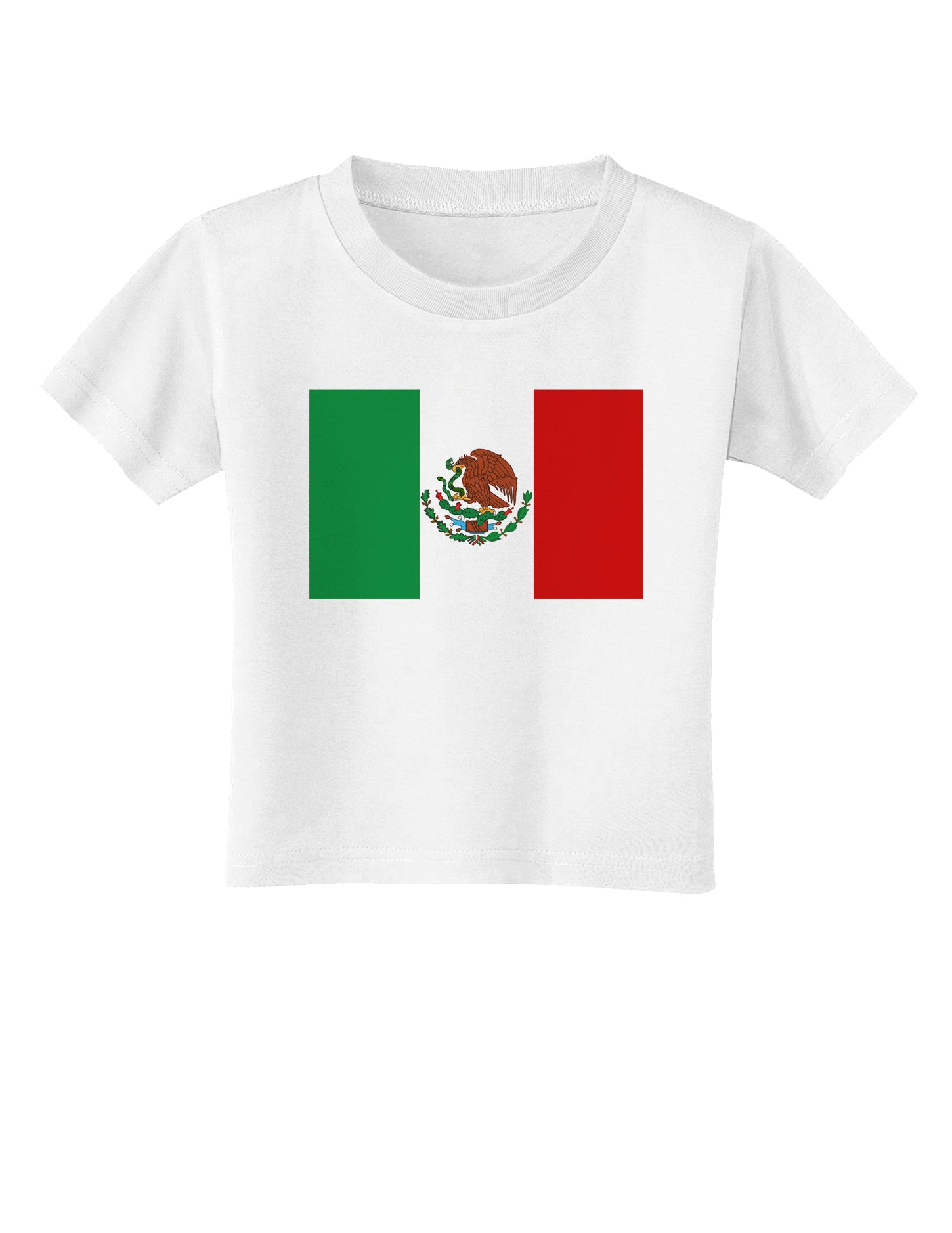 Mexican Flag Toddler T-Shirt-Toddler T-Shirt-TooLoud-White-2T-Davson Sales