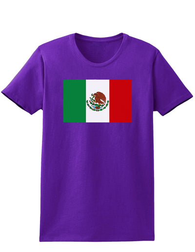 Mexican Flag Womens Dark T-Shirt-TooLoud-Purple-X-Small-Davson Sales