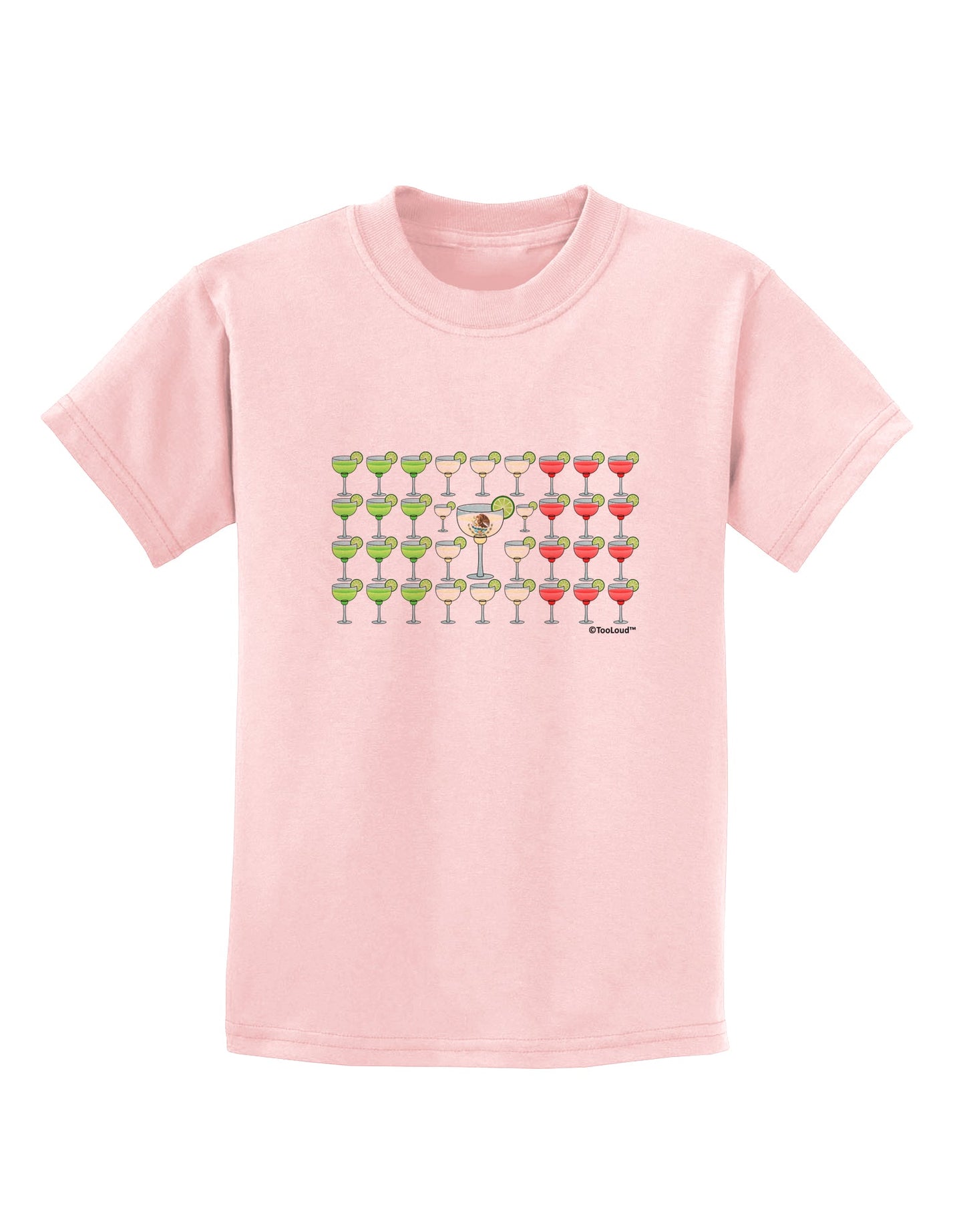 Mexican Flag of Margaritas Childrens T-Shirt by TooLoud-Childrens T-Shirt-TooLoud-PalePink-X-Small-Davson Sales