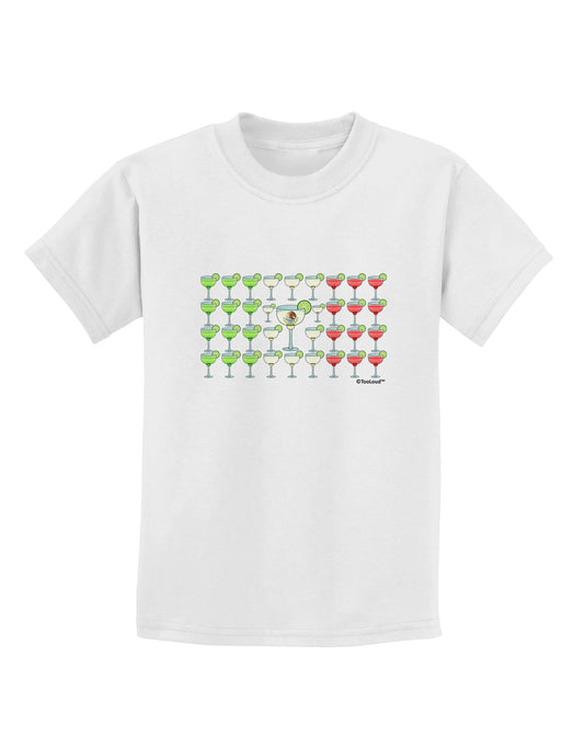 Mexican Flag of Margaritas Childrens T-Shirt by TooLoud-Childrens T-Shirt-TooLoud-White-X-Small-Davson Sales