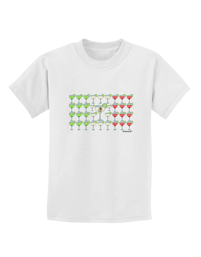 Mexican Flag of Margaritas Childrens T-Shirt by TooLoud-Childrens T-Shirt-TooLoud-White-X-Small-Davson Sales