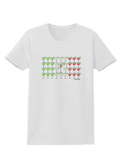 Mexican Flag of Margaritas Womens T-Shirt by TooLoud-Womens T-Shirt-TooLoud-White-X-Small-Davson Sales