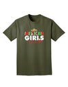 Mexican Girls Love Me Adult Dark T-Shirt-Mens T-Shirt-TooLoud-Military-Green-Small-Davson Sales