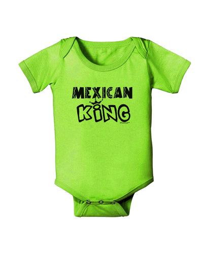 Mexican King - Cinco de Mayo Baby Romper Bodysuit-Baby Romper-TooLoud-Lime-Green-06-Months-Davson Sales