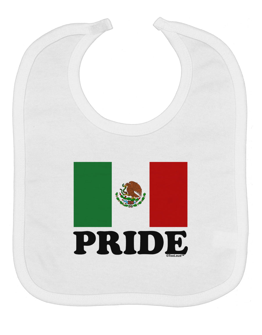 Mexican Pride - Mexican Flag Baby Bib by TooLoud