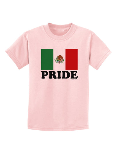 Mexican Pride - Mexican Flag Childrens T-Shirt by TooLoud-Childrens T-Shirt-TooLoud-PalePink-X-Small-Davson Sales