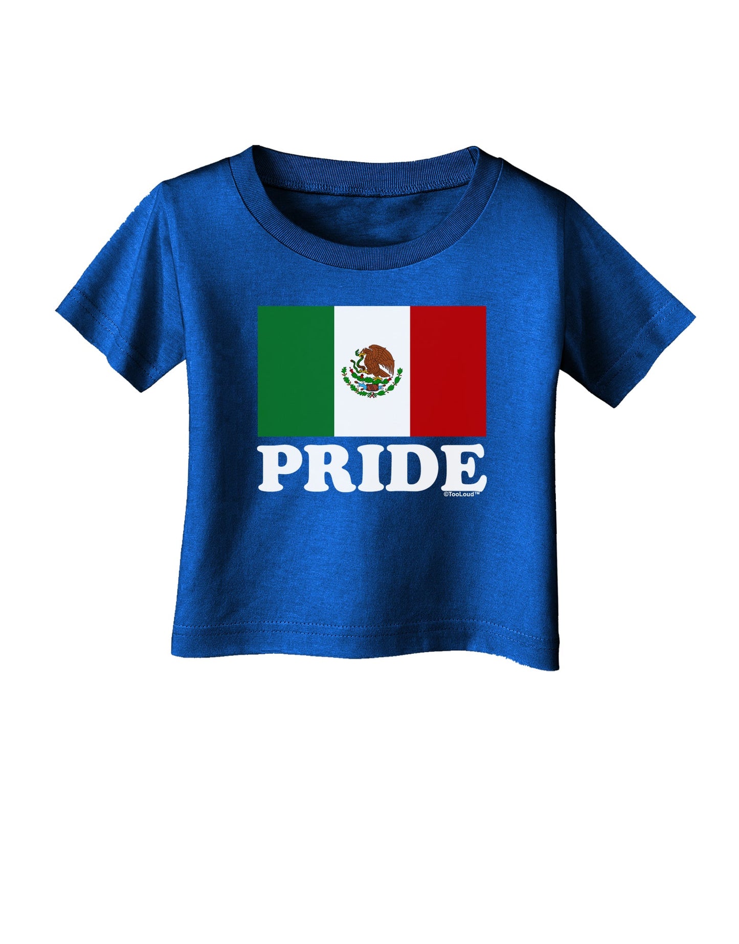 Mexican Pride - Mexican Flag Infant T-Shirt Dark by TooLoud-Infant T-Shirt-TooLoud-Royal-Blue-06-Months-Davson Sales