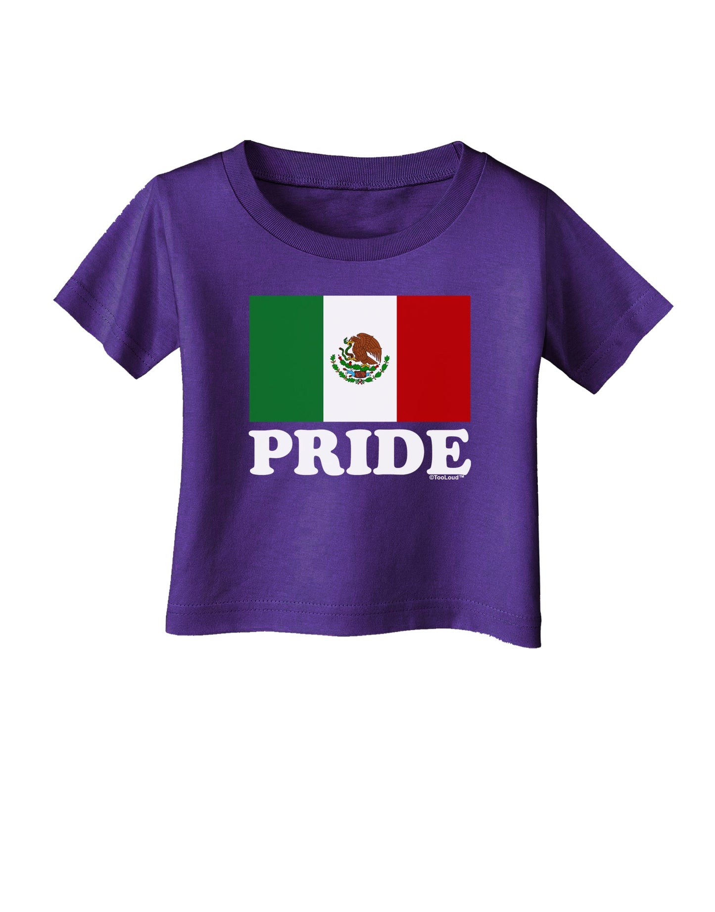 Mexican Pride - Mexican Flag Infant T-Shirt Dark by TooLoud-Infant T-Shirt-TooLoud-Purple-06-Months-Davson Sales