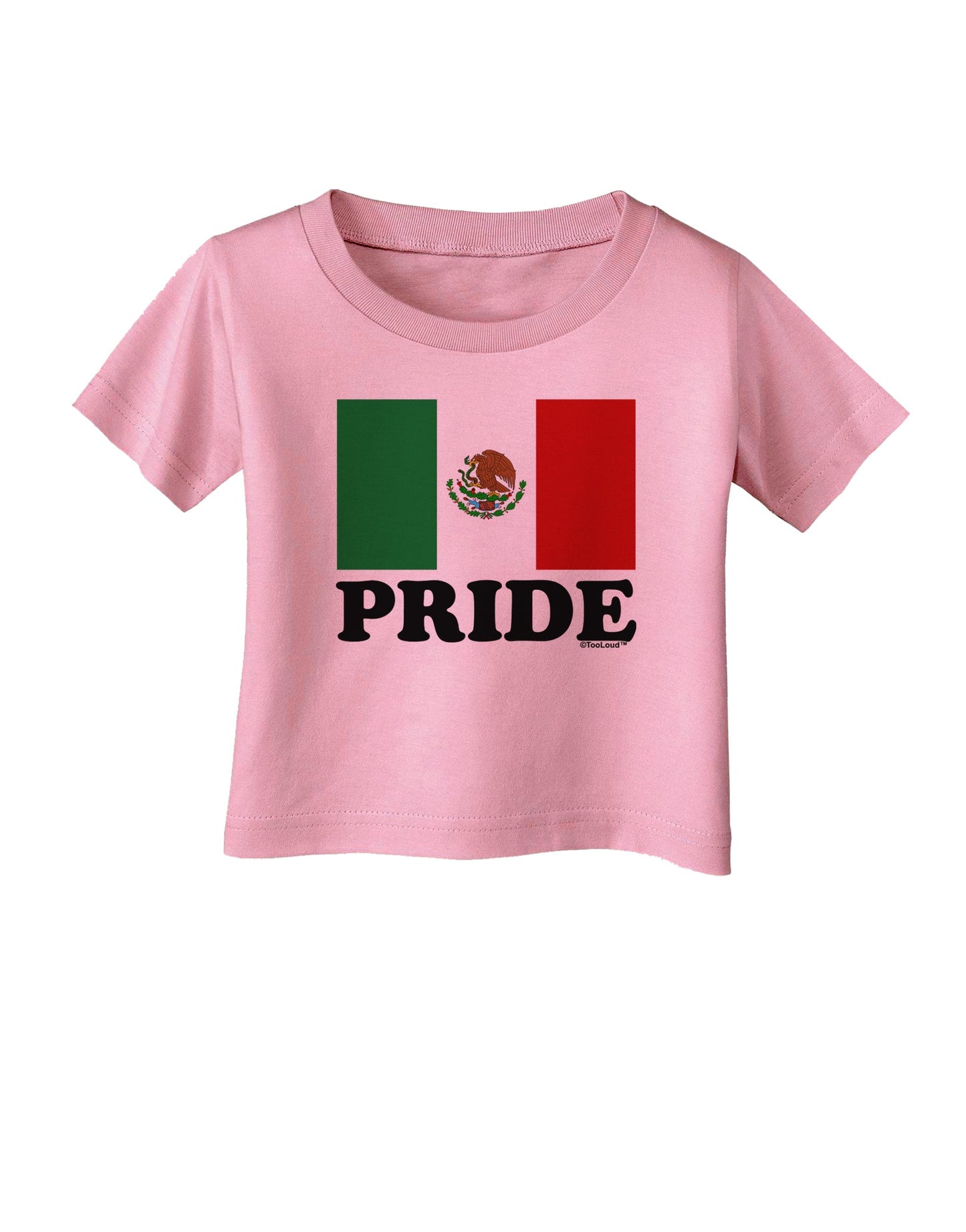 Mexican Pride - Mexican Flag Infant T-Shirt by TooLoud-Infant T-Shirt-TooLoud-Candy-Pink-06-Months-Davson Sales