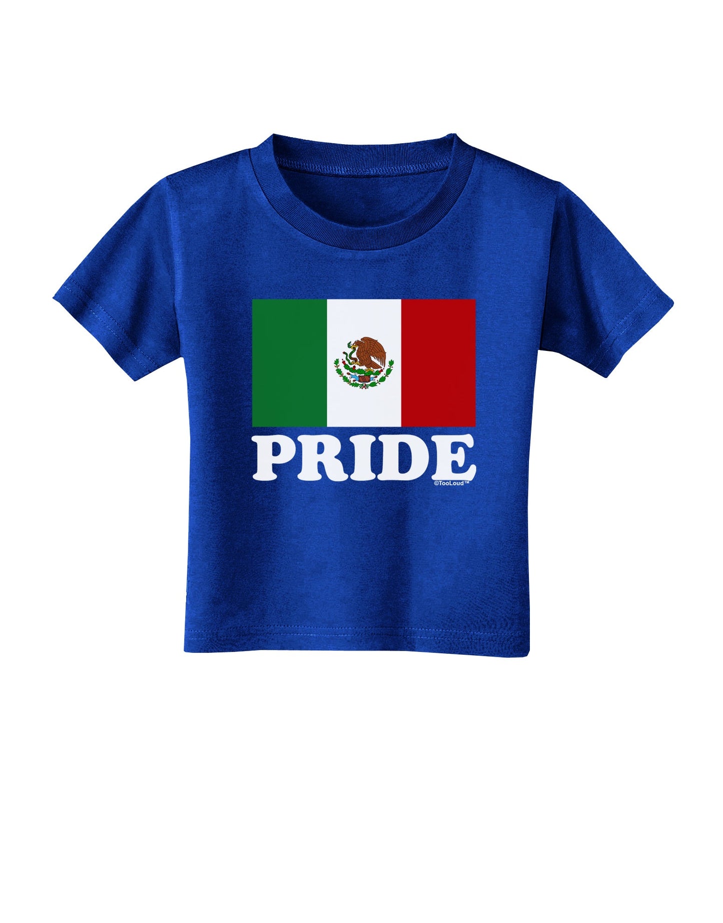 Mexican Pride - Mexican Flag Toddler T-Shirt Dark by TooLoud-Toddler T-Shirt-TooLoud-Royal-Blue-2T-Davson Sales