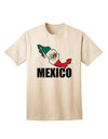 Mexican Pride: Mexico Outline - Mexican Flag - Mexico Text Adult T-Shirt by TooLoud-Mens T-shirts-TooLoud-Natural-Small-Davson Sales