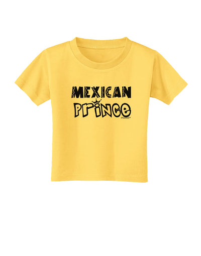 Mexican Prince - Cinco de Mayo Toddler T-Shirt by TooLoud-Toddler T-Shirt-TooLoud-Yellow-2T-Davson Sales