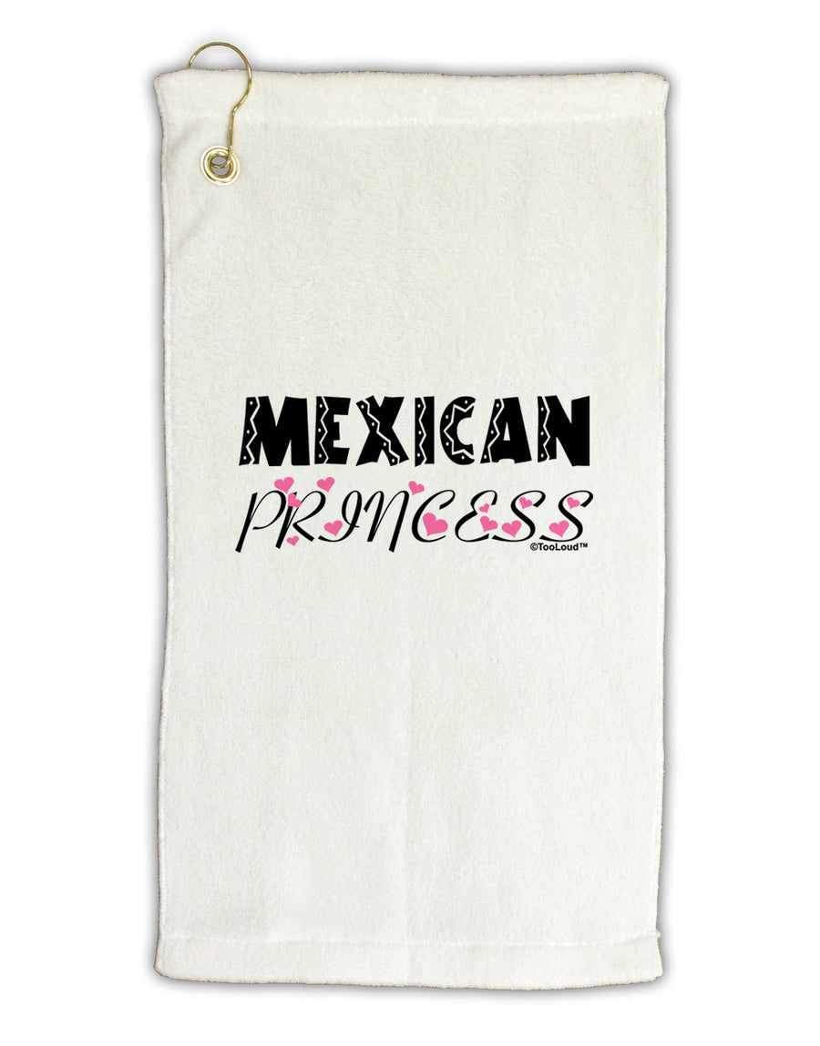 Mexican Princess - Cinco de Mayo Micro Terry Gromet Golf Towel 16 x 25 inch by TooLoud-Golf Towel-TooLoud-White-Davson Sales