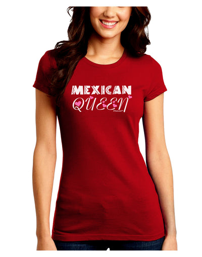 Mexican Queen - Cinco de Mayo Juniors Crew Dark T-Shirt-T-Shirts Juniors Tops-TooLoud-Red-Juniors Fitted Small-Davson Sales