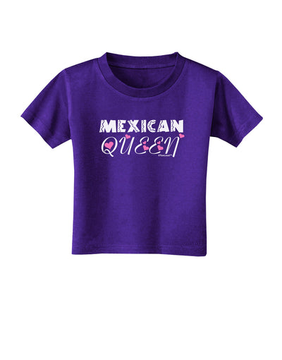 Mexican Queen - Cinco de Mayo Toddler T-Shirt Dark-Toddler T-Shirt-TooLoud-Purple-2T-Davson Sales