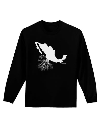 Mexican Roots Design Adult Long Sleeve Dark T-Shirt by TooLoud-TooLoud-Black-Small-Davson Sales