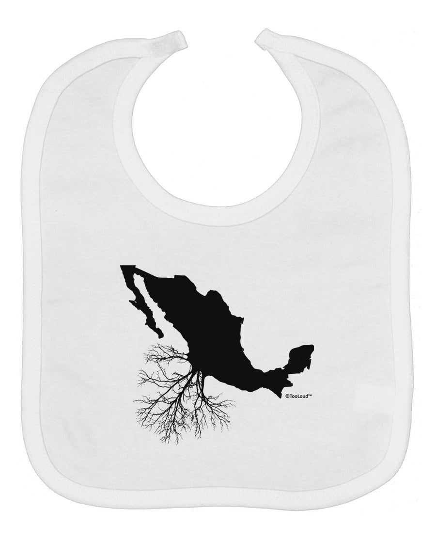 Mexican Roots Design Baby Bib by TooLoud