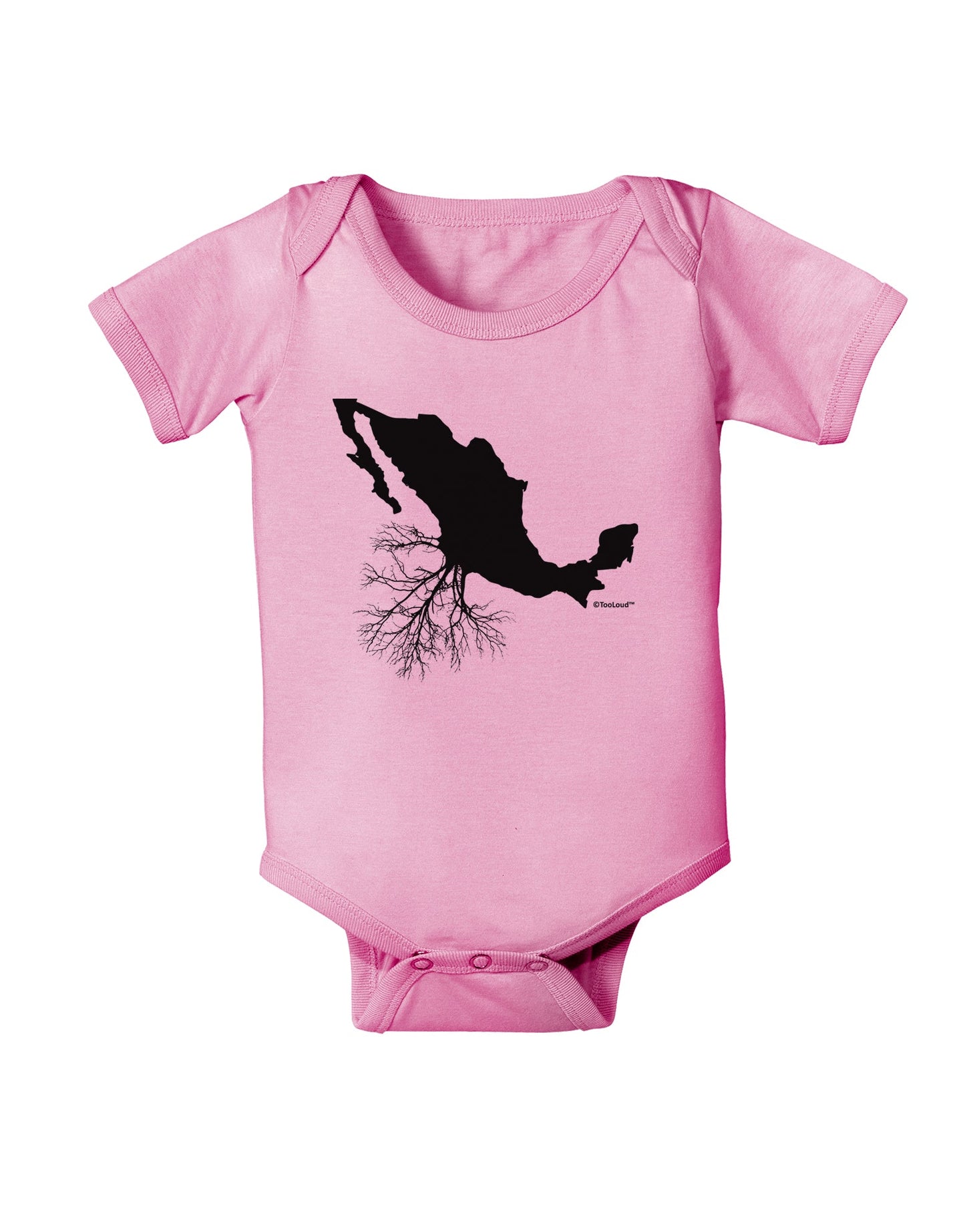 Mexican Roots Design Baby Romper Bodysuit by TooLoud-Baby Romper-TooLoud-Light-Pink-06-Months-Davson Sales