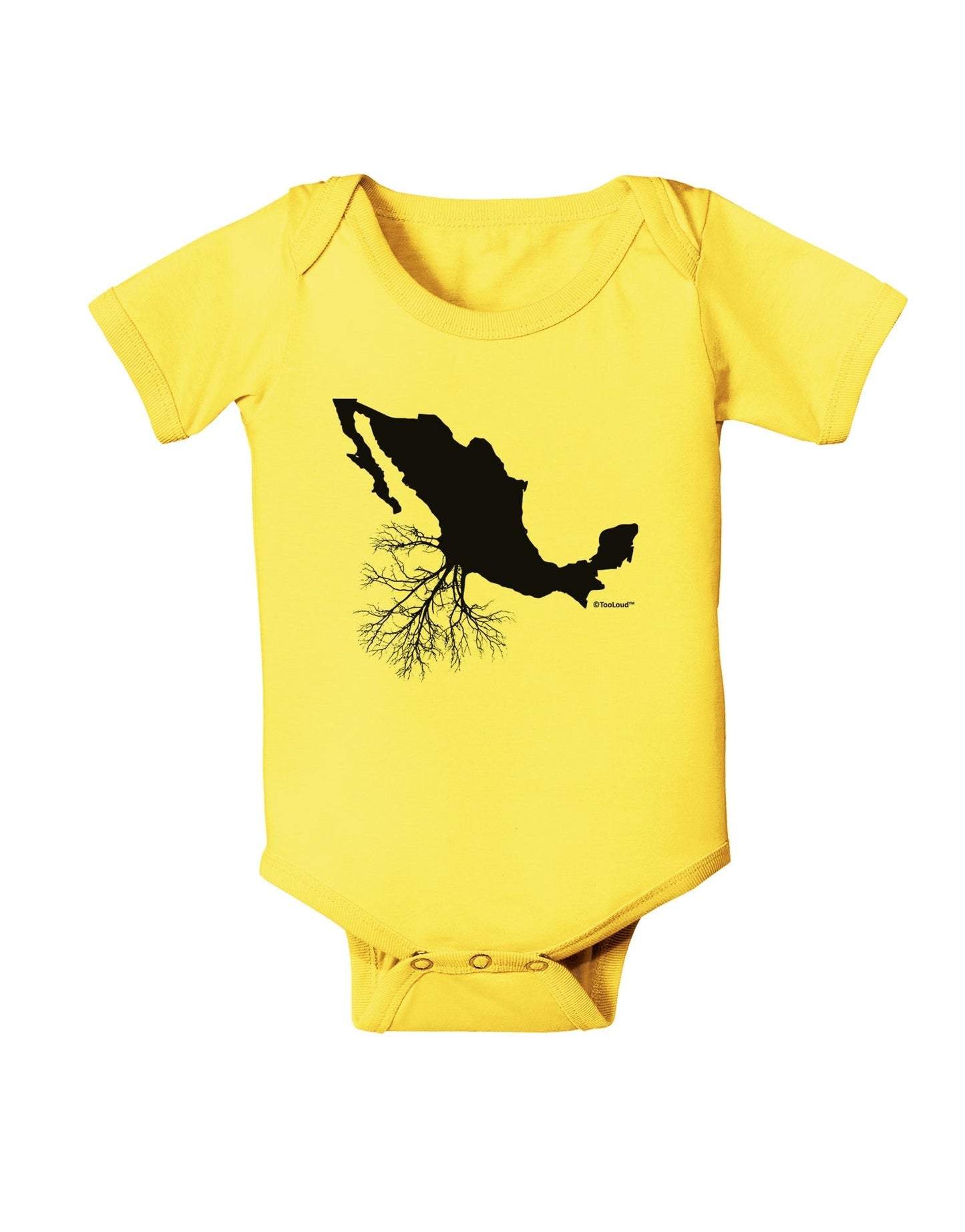 Mexican Roots Design Baby Romper Bodysuit by TooLoud-Baby Romper-TooLoud-Yellow-06-Months-Davson Sales