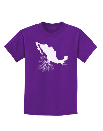 Mexican Roots Design Childrens Dark T-Shirt by TooLoud-Childrens T-Shirt-TooLoud-Purple-X-Small-Davson Sales