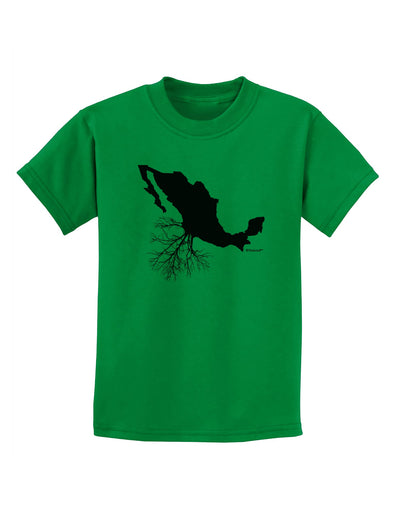 Mexican Roots Design Childrens T-Shirt by TooLoud-Childrens T-Shirt-TooLoud-Kelly-Green-X-Small-Davson Sales