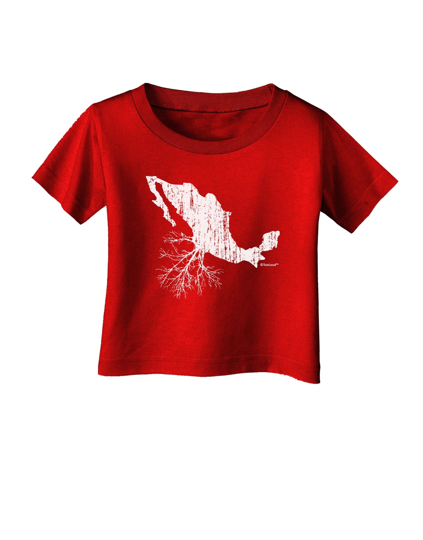 Mexican Roots Design - Distressed Infant T-Shirt Dark by TooLoud-Infant T-Shirt-TooLoud-Red-06-Months-Davson Sales