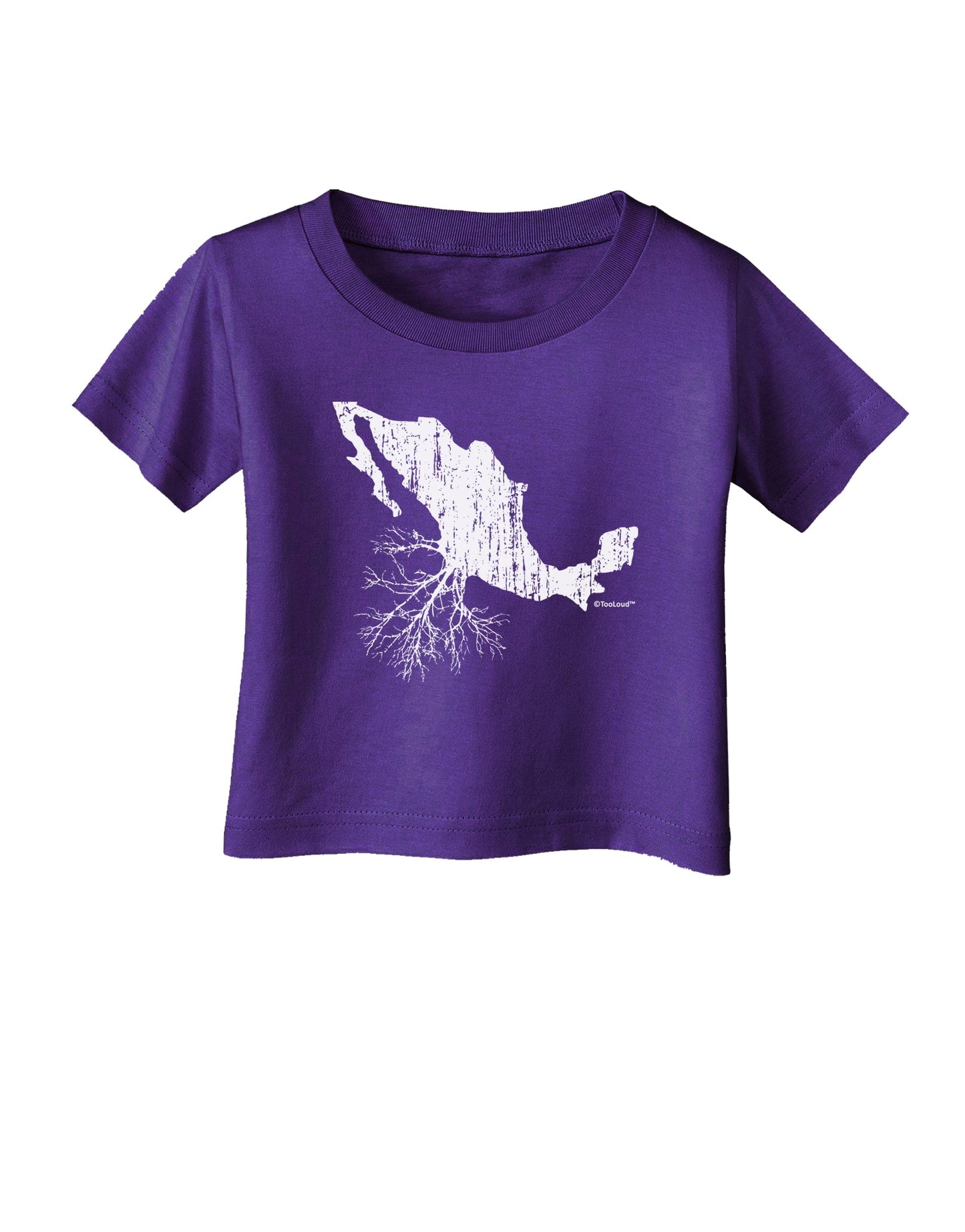 Mexican Roots Design - Distressed Infant T-Shirt Dark by TooLoud-Infant T-Shirt-TooLoud-Purple-06-Months-Davson Sales