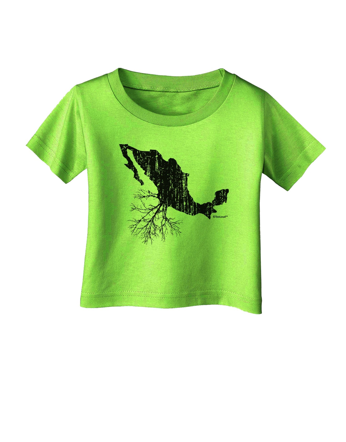 Mexican Roots Design - Distressed Infant T-Shirt by TooLoud-Infant T-Shirt-TooLoud-Lime-Green-06-Months-Davson Sales