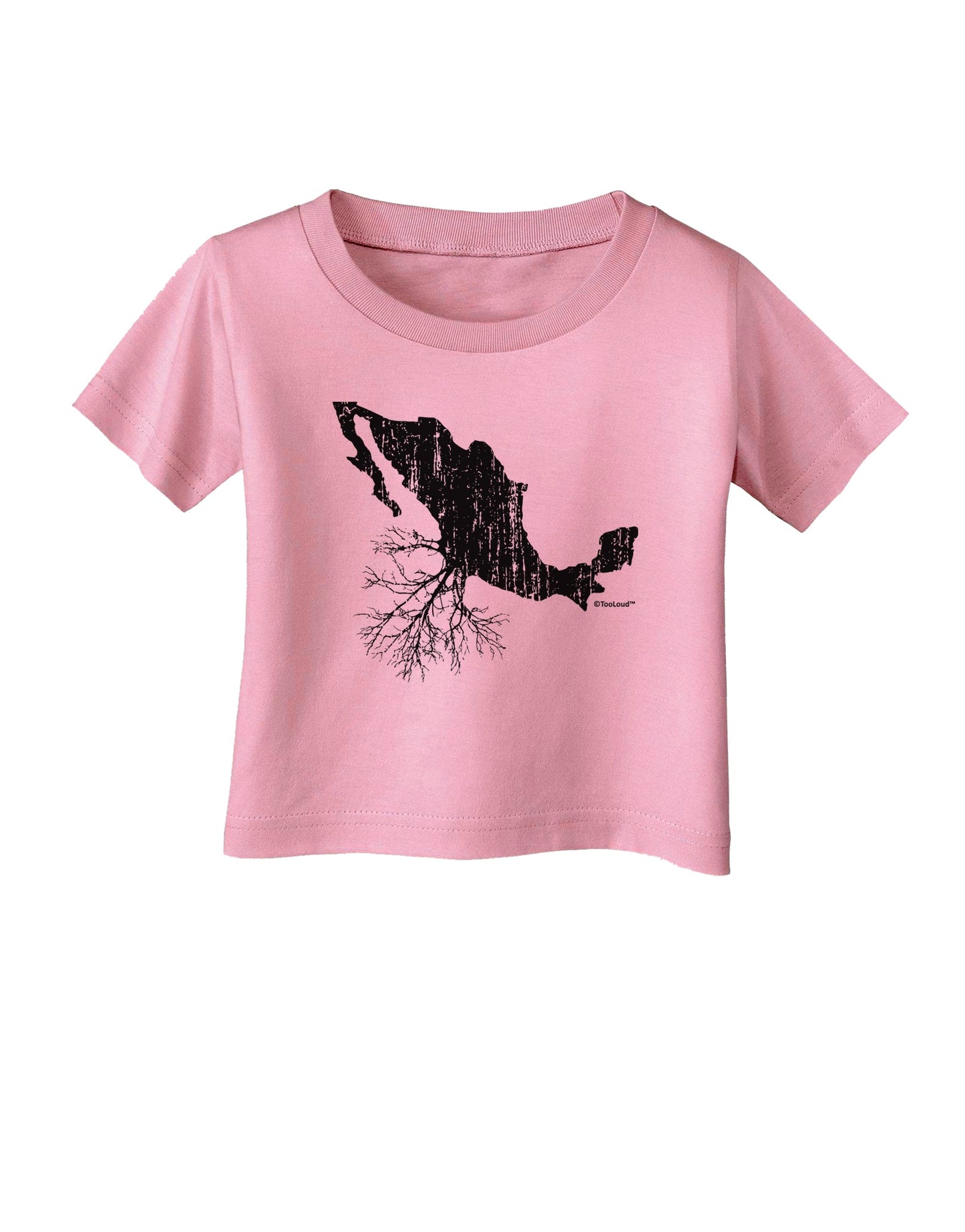 Mexican Roots Design - Distressed Infant T-Shirt by TooLoud-Infant T-Shirt-TooLoud-Candy-Pink-06-Months-Davson Sales