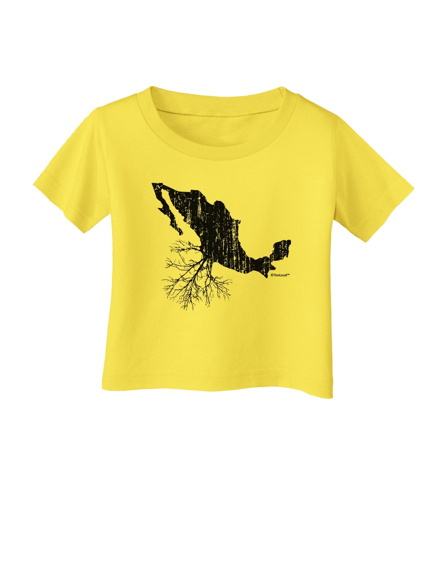 Mexican Roots Design - Distressed Infant T-Shirt by TooLoud-Infant T-Shirt-TooLoud-Yellow-06-Months-Davson Sales